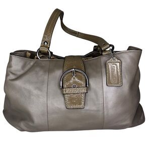 |EUC| COACH Soho Buckle Taupe Leather Hobo Handbag - August 2012